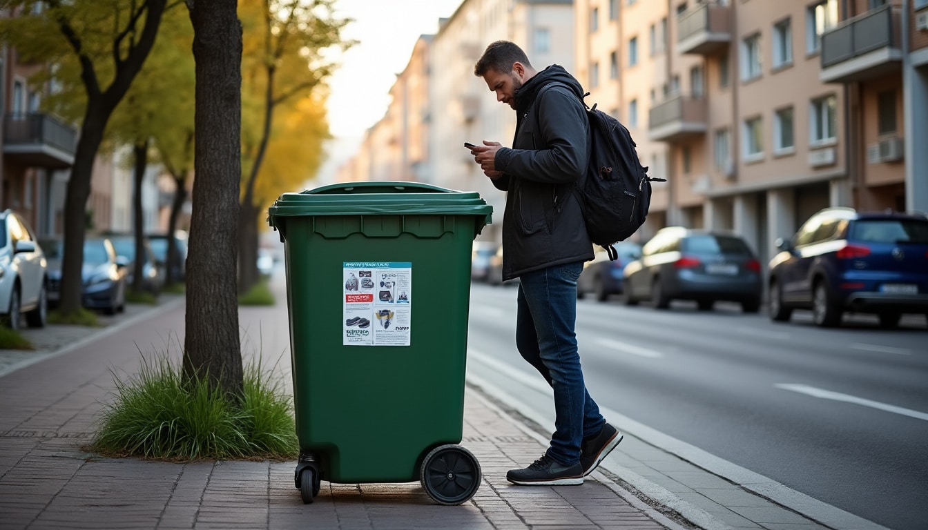 Illustration: Comment localiser facilement un conteneur à vêtement près de son domicile ?